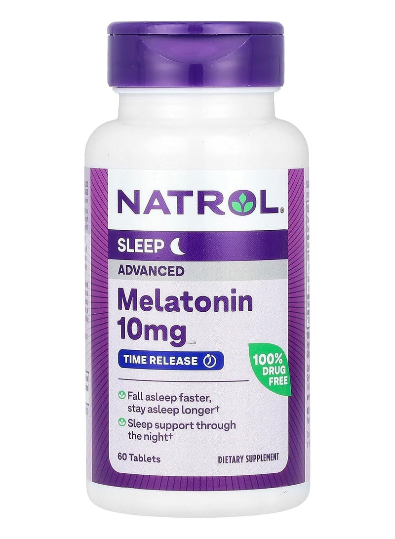 Natrol Advanced Sleep, Time Release Melatonin 10mg 60 Tablets Packaging May Vary - Image 4